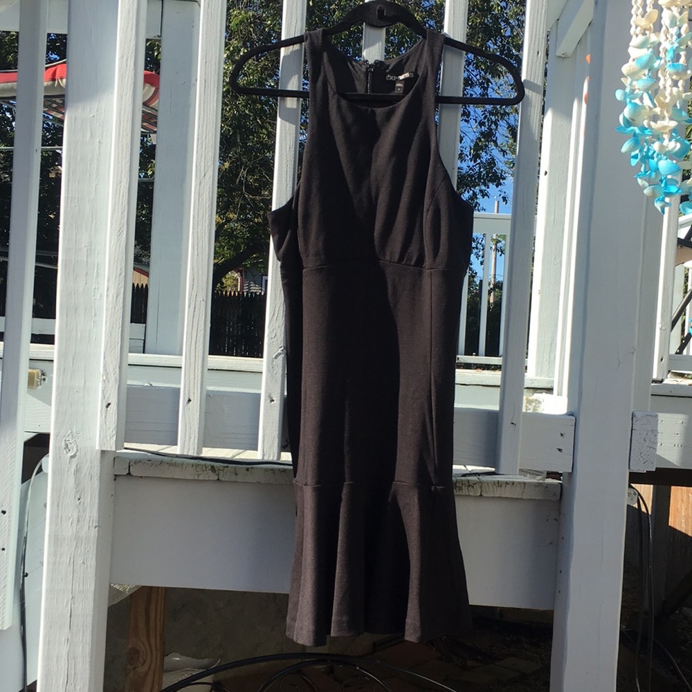 Express Halter Black Dress Size 8, Zipper Back